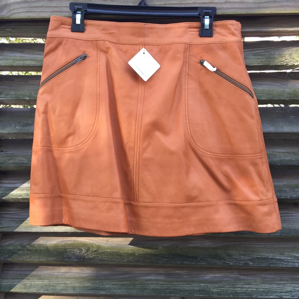 Halogen leather skirt size 10